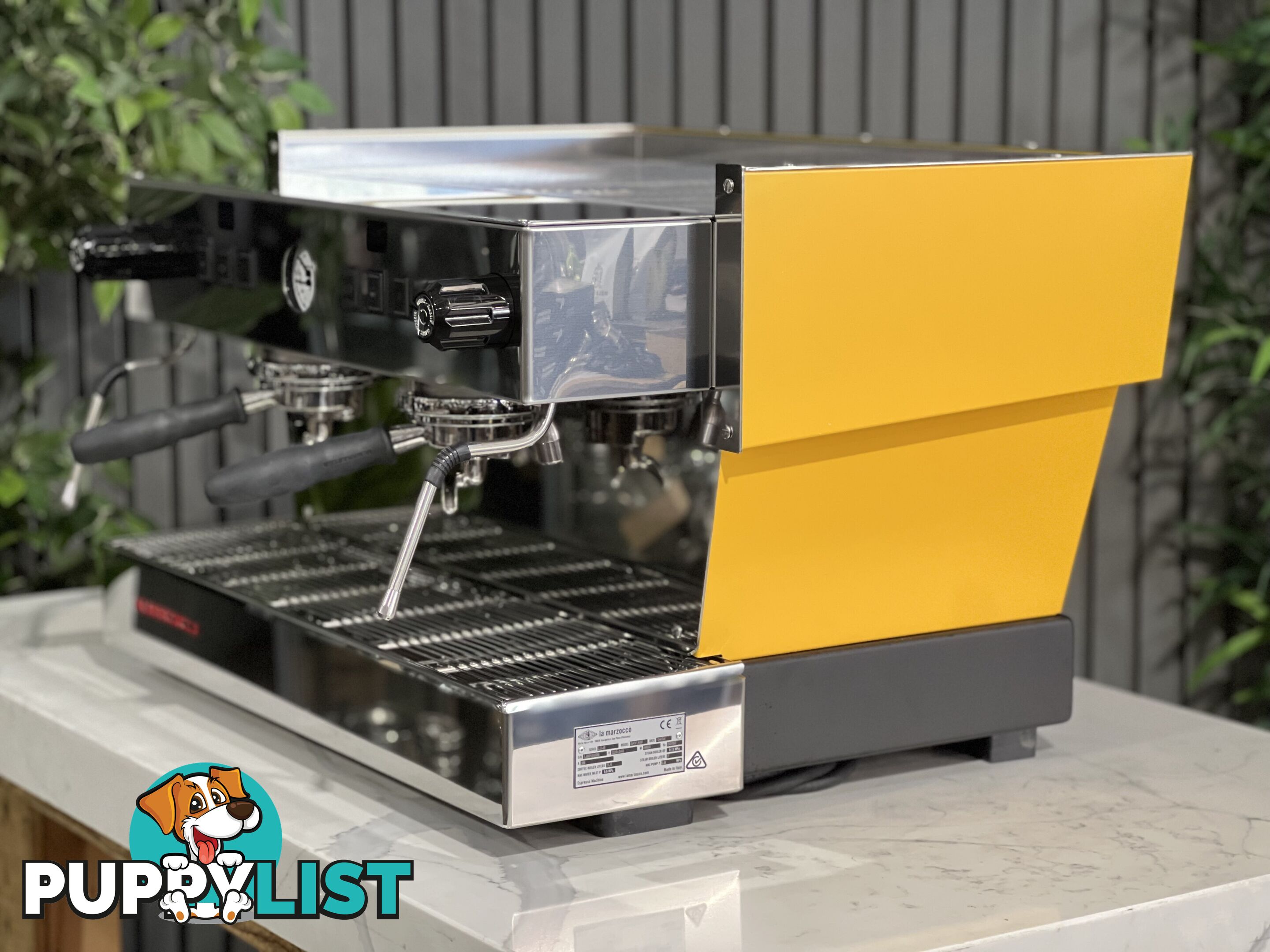 LA MARZOCCO LINEA CLASSIC S AV 2 GROUP ESPRESSO COFFEE MACHINE CANARY YELLOW - NEW CAFE COMMERCIAL