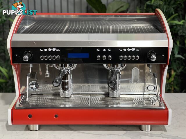 WEGA POLARIS TRON 2 GROUP ESPRESSO COFFEE MACHINE DEEP RED