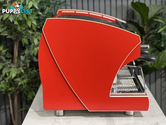 WEGA POLARIS TRON 2 GROUP ESPRESSO COFFEE MACHINE DEEP RED