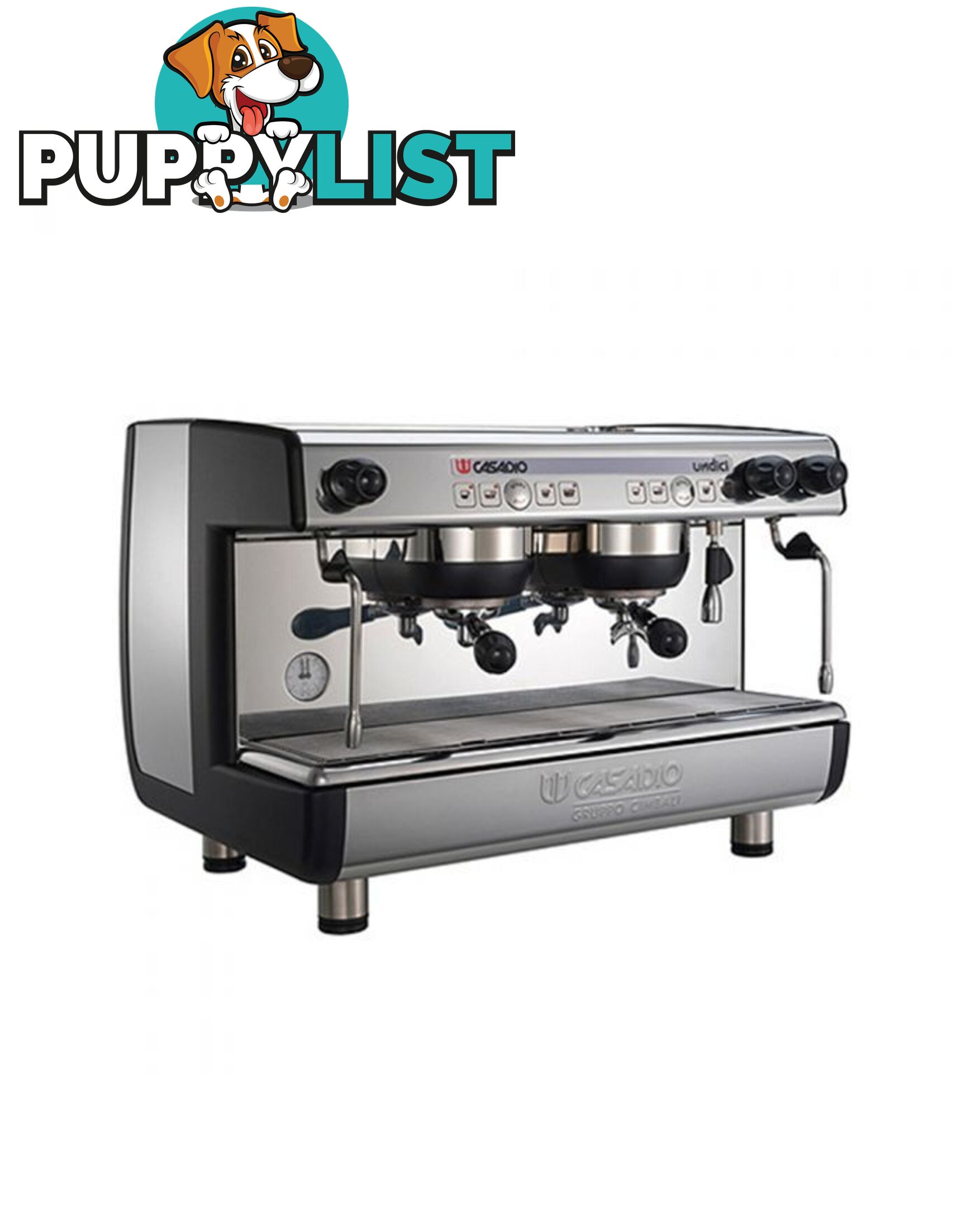 CASADIO UNDICI 2 GRP NEW BLACK & STAINLESS ESPRESSO COFFEE MACHINE CAFE