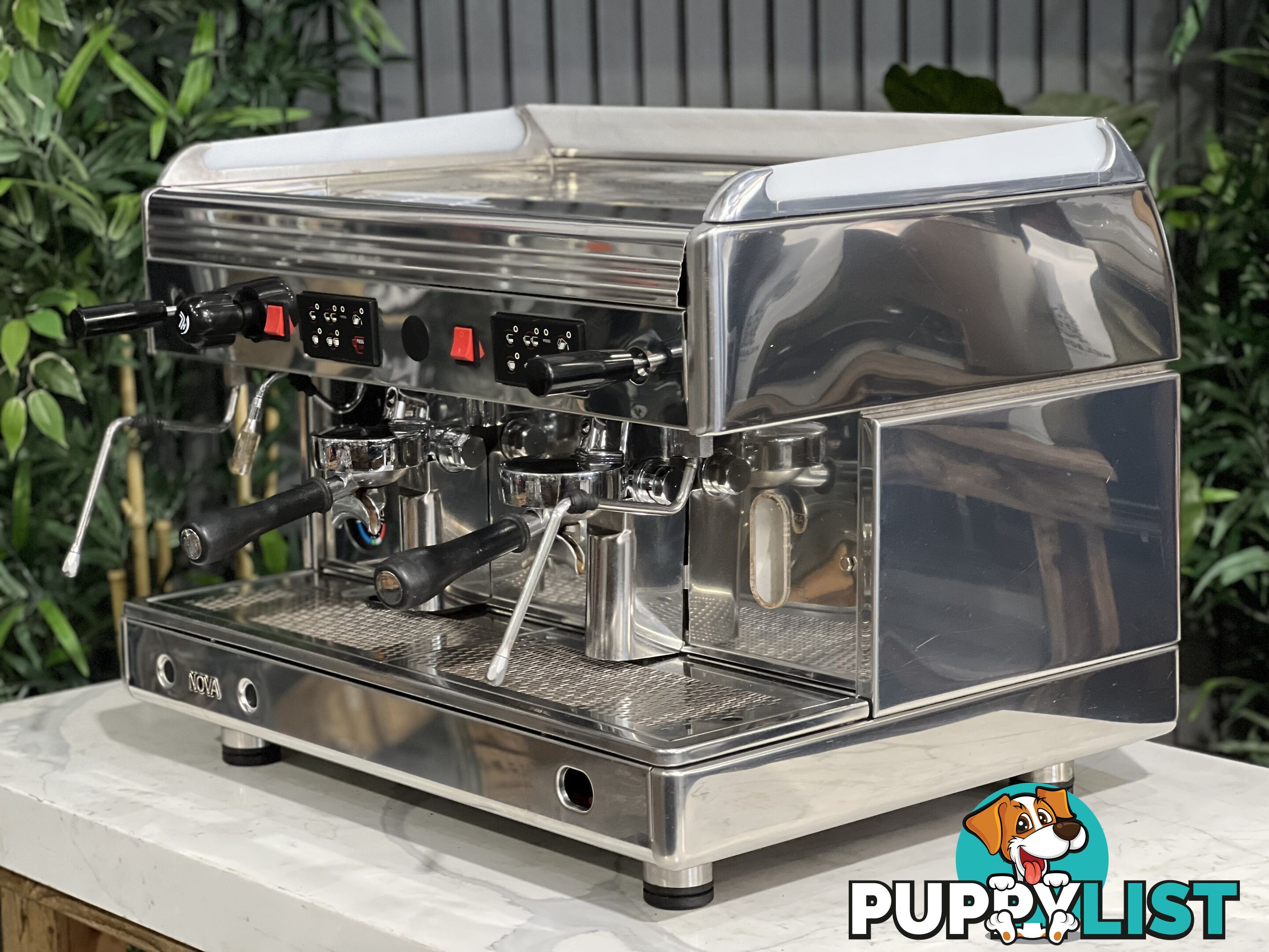 WEGA NOVA 2 GROUP STAINLESS STEEL ESPRESSO COFFEE MACHINE MAKER CAFE