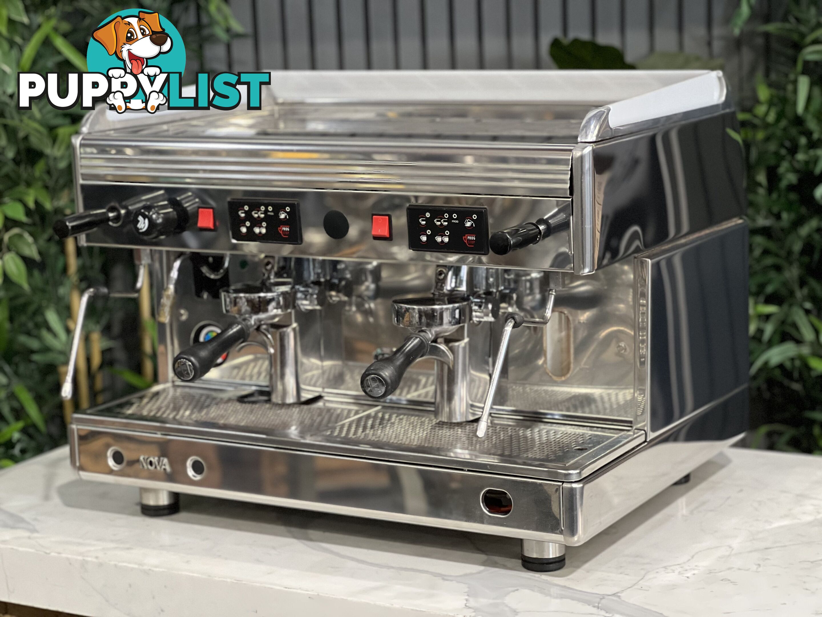 WEGA NOVA 2 GROUP STAINLESS STEEL ESPRESSO COFFEE MACHINE MAKER CAFE