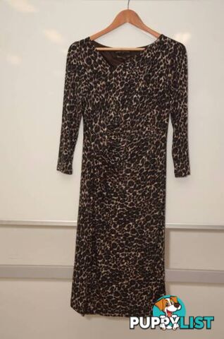 PERRI CUTTEN - Leopard print maxi dress