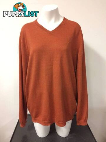 Reserve 100% Merino Wool Light orange pullover