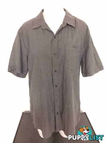 Jeanwest men&#39;s B & W collared short sleeved shirt Size L