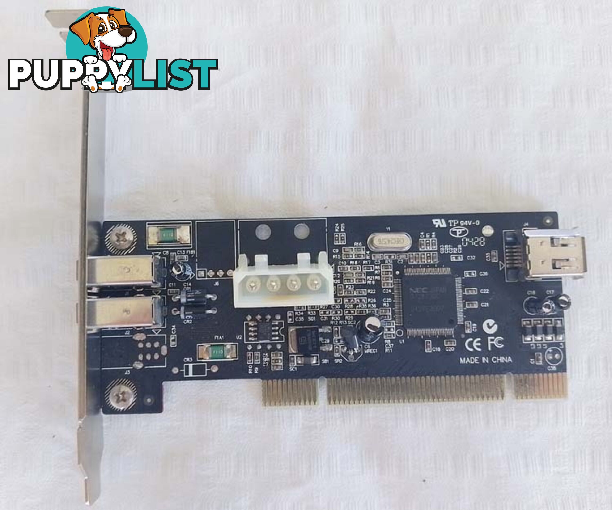 generic PCI-IOFW873-2S 3-port 400Mbps PCI Firewire controller card for computer