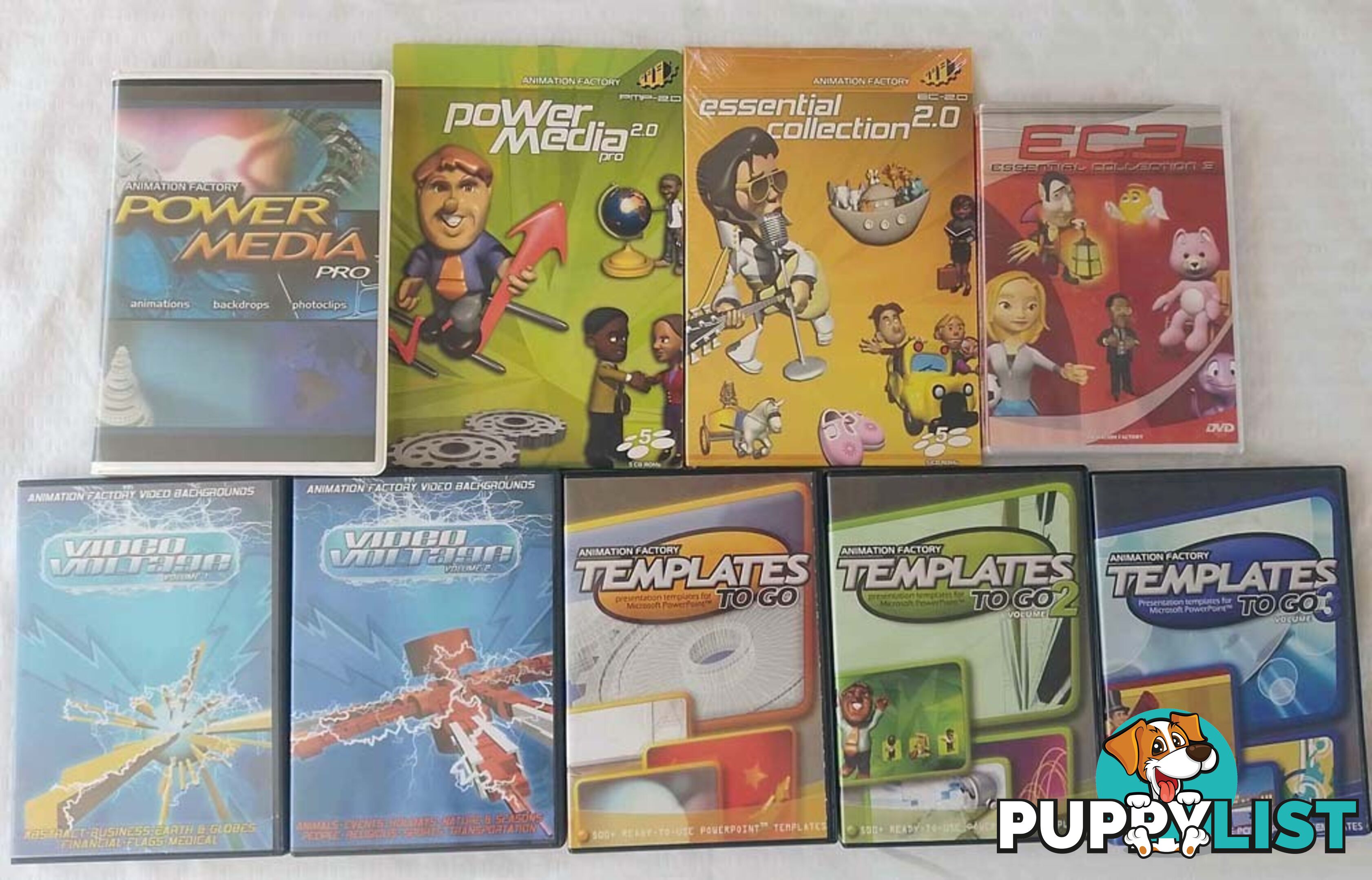 Animation Factory software  for PC Templates Video Voltage Power Media Essential Collection