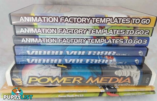 Animation Factory software  for PC Templates Video Voltage Power Media Essential Collection