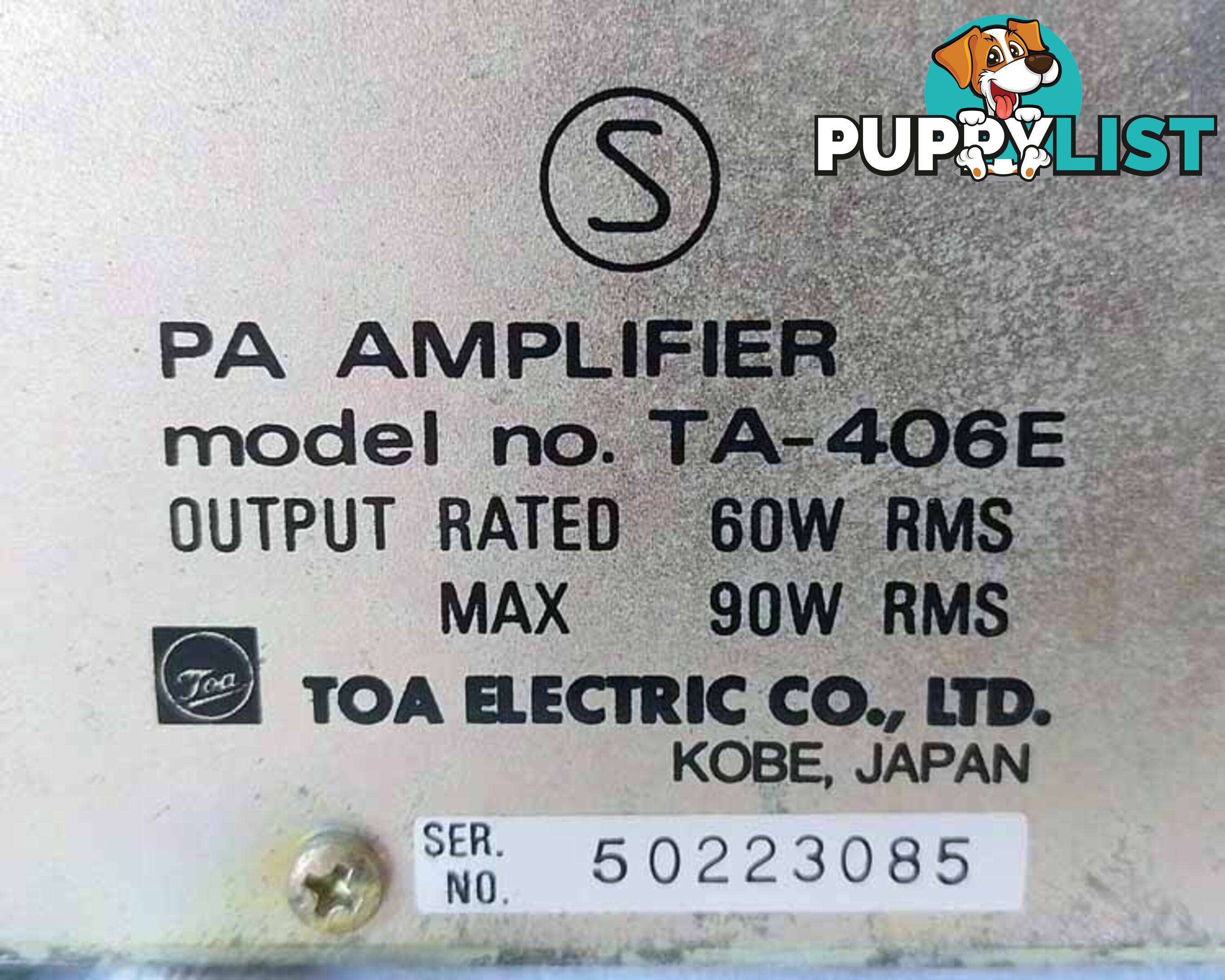 vintage TOA TA-406E p.a. amplifier