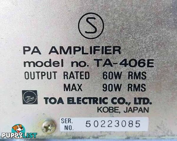 vintage TOA TA-406E p.a. amplifier