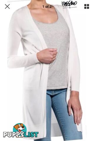 White long mossimo kelly cardigan size 10