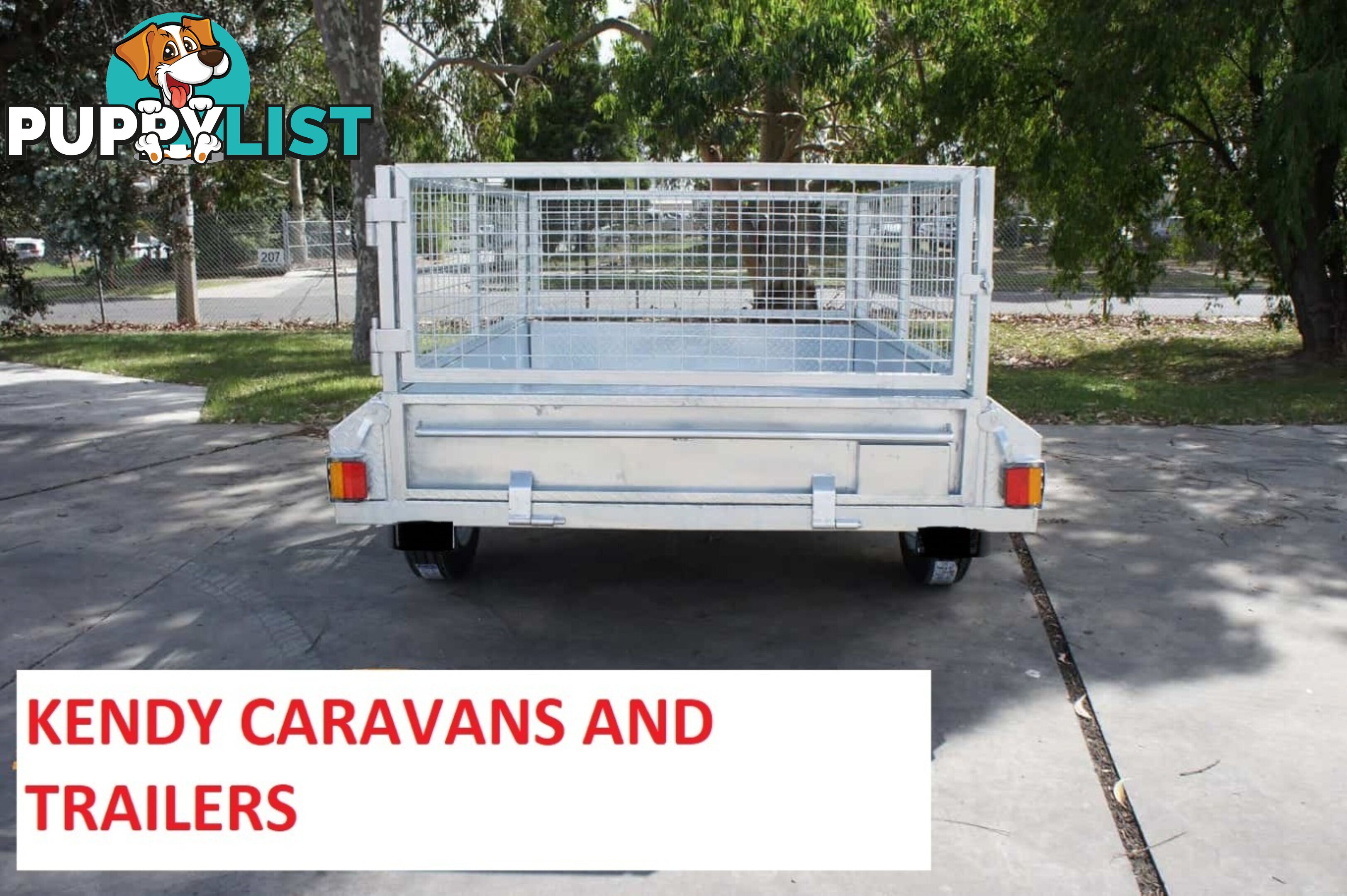 7x5 HEAVY DUTY HOT DIPPED GALVANISED SINGLE AXLE BRAKED BOX TRAILER WITH 600mm CAGE