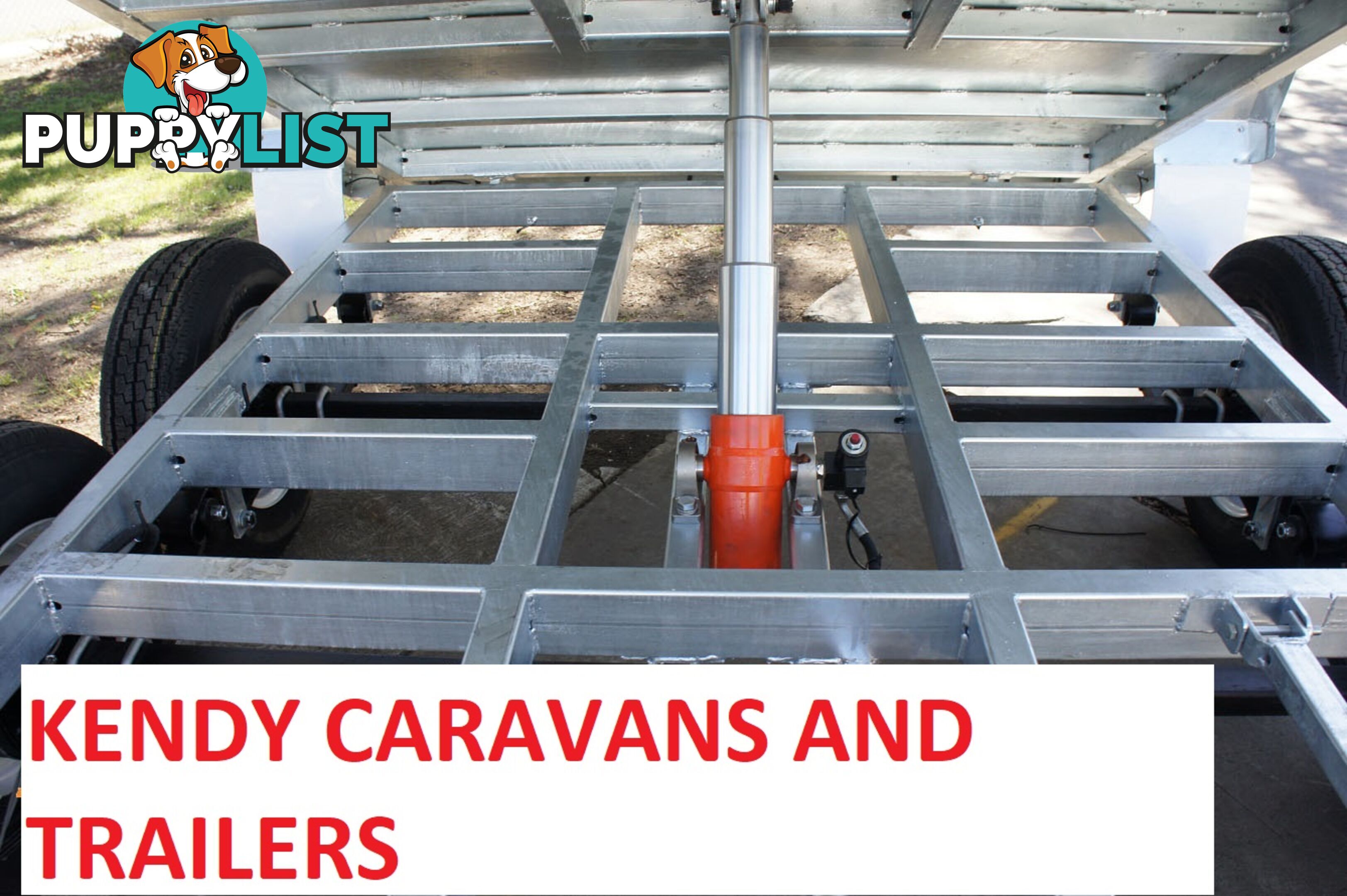 10x6 HEAVY DUTY HOT DIPPED GALVANISED TANDEM AXLE HYDRAULIC TIPPING BOX TRAILER 3500kg GVM