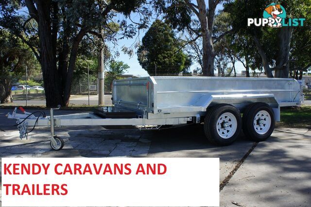 10x6 HEAVY DUTY HOT DIPPED GALVANISED TANDEM AXLE HYDRAULIC TIPPING BOX TRAILER 3500kg GVM