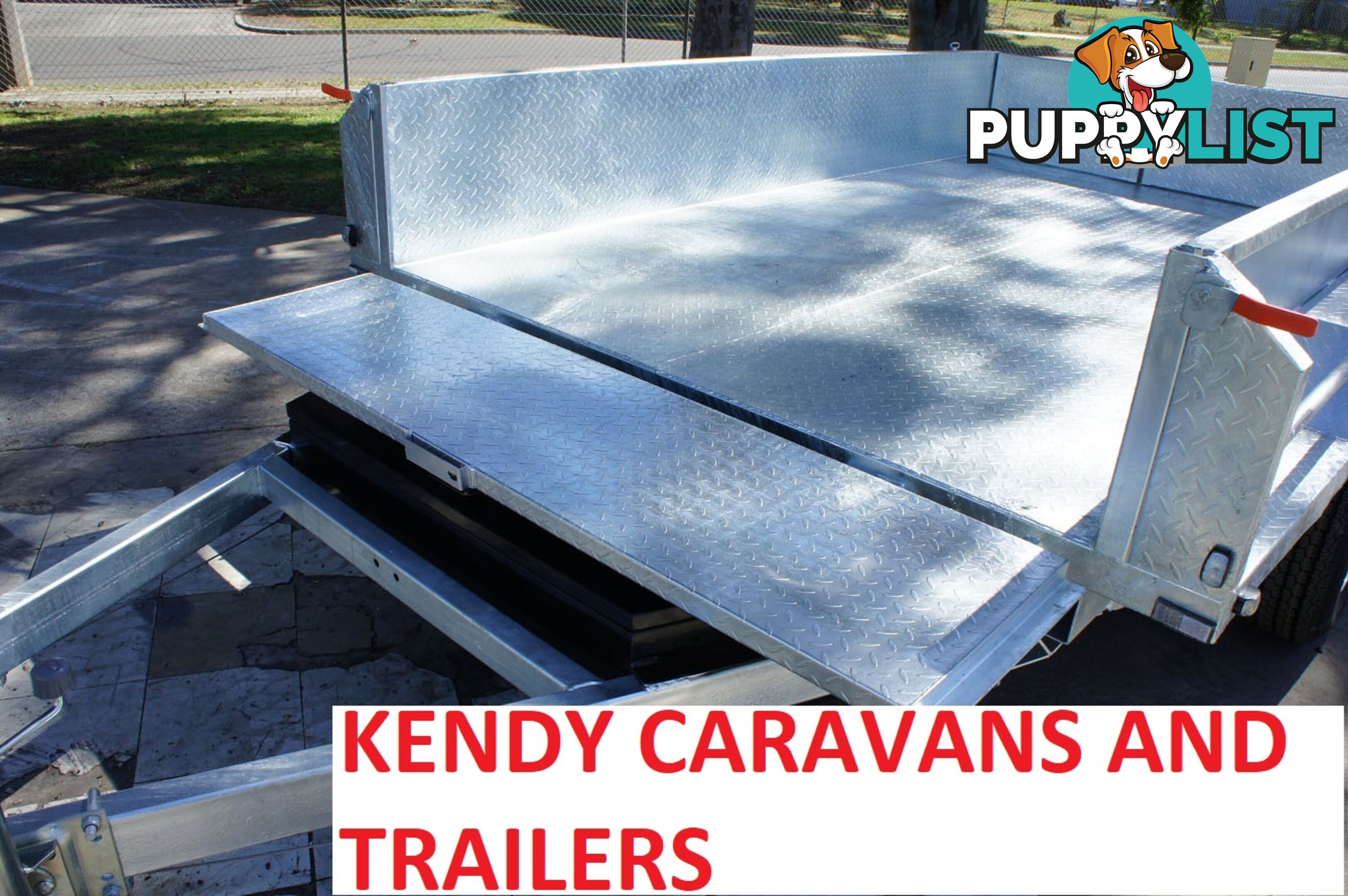 10x6 HEAVY DUTY HOT DIPPED GALVANISED TANDEM AXLE HYDRAULIC TIPPING BOX TRAILER 3500kg GVM