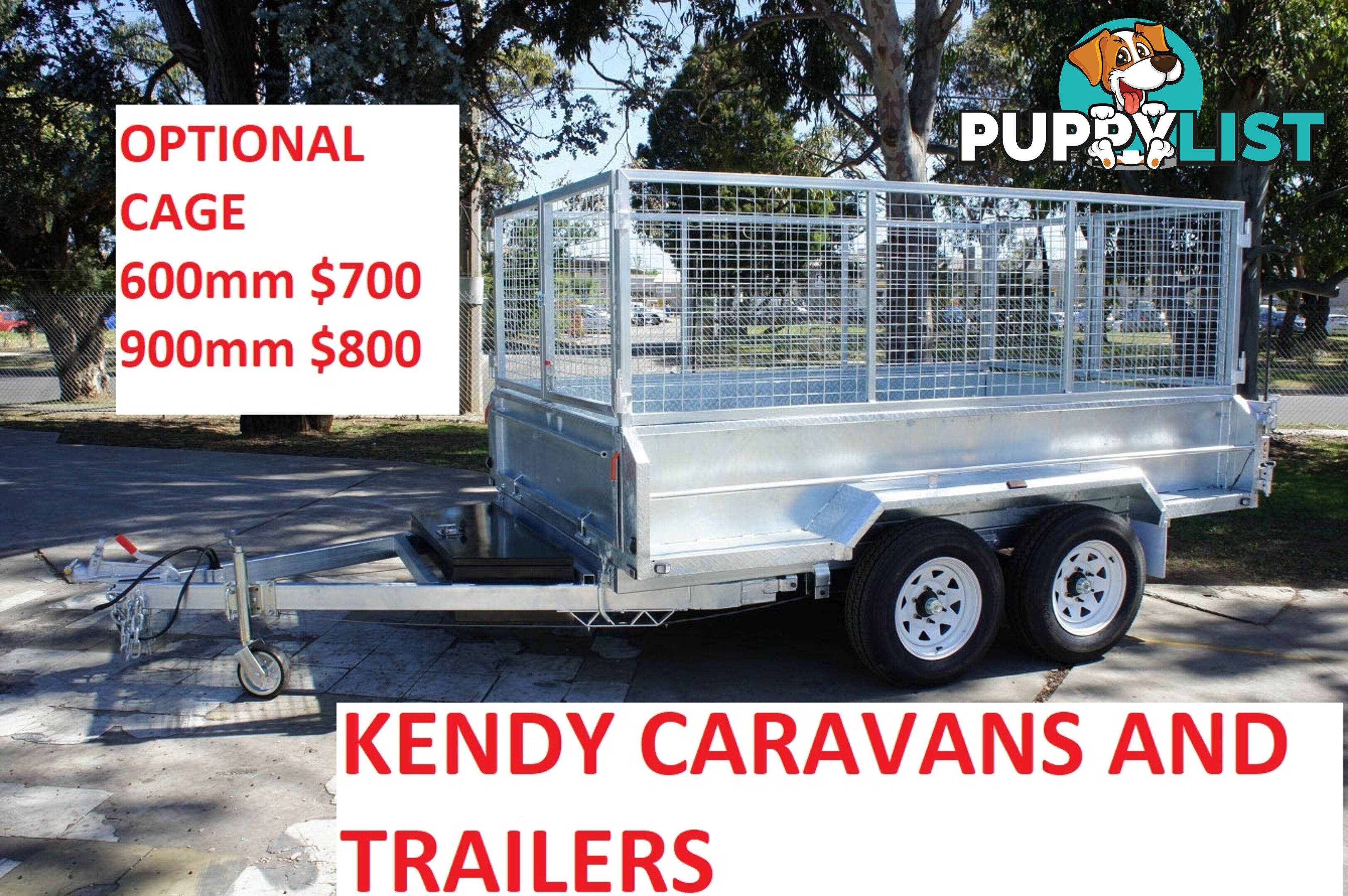 10x6 HEAVY DUTY HOT DIPPED GALVANISED TANDEM AXLE HYDRAULIC TIPPING BOX TRAILER 3500kg GVM