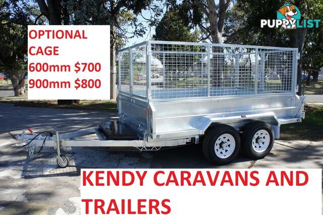 10x6 HEAVY DUTY HOT DIPPED GALVANISED TANDEM AXLE HYDRAULIC TIPPING BOX TRAILER 3500kg GVM