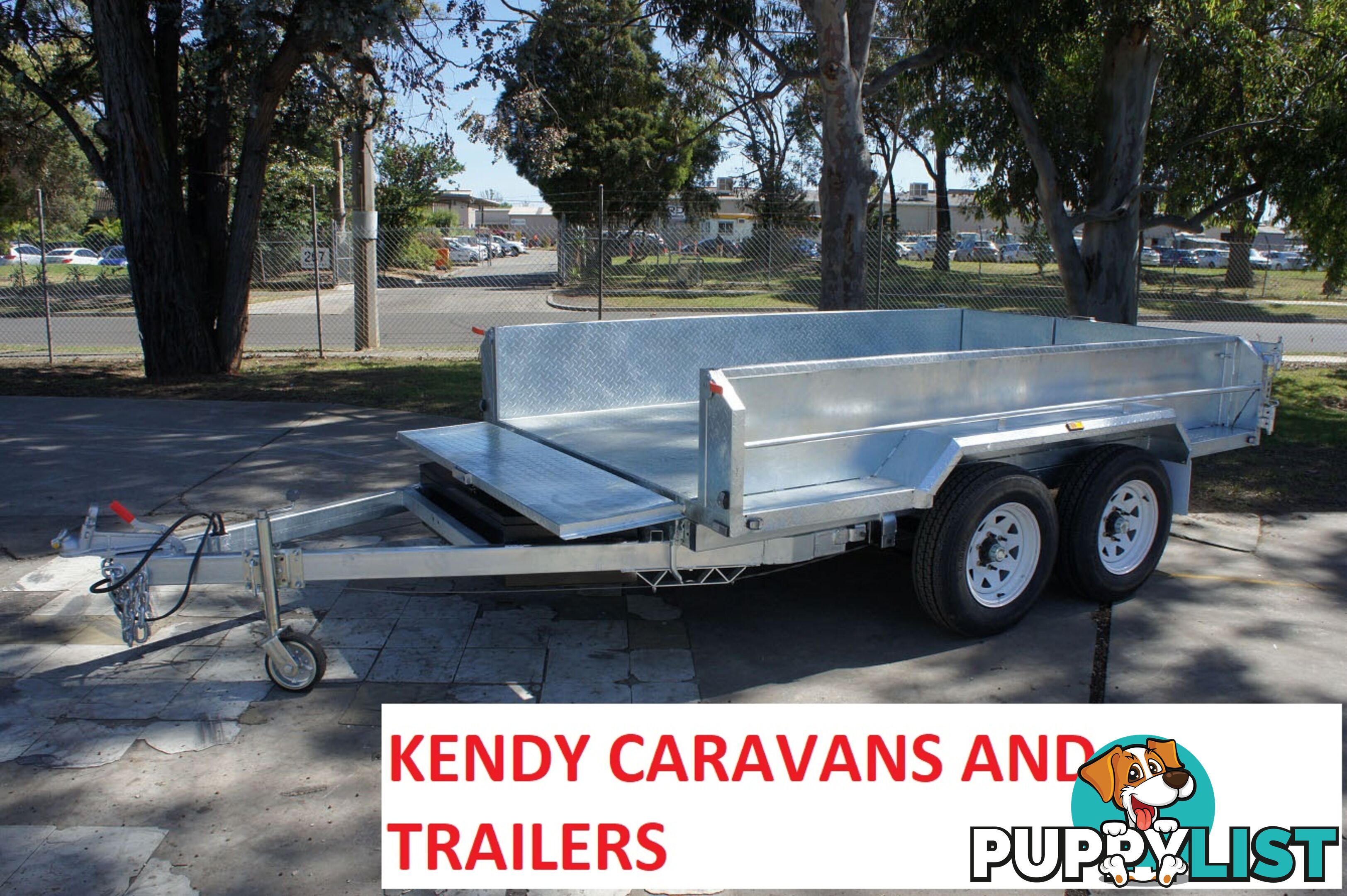 10x6 HEAVY DUTY HOT DIPPED GALVANISED TANDEM AXLE HYDRAULIC TIPPING BOX TRAILER 3500kg GVM