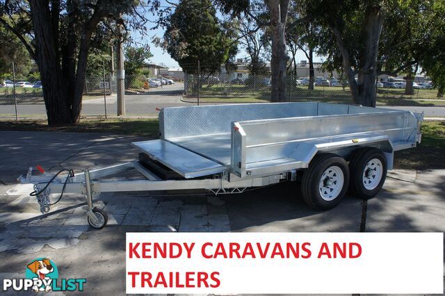 10x6 HEAVY DUTY HOT DIPPED GALVANISED TANDEM AXLE HYDRAULIC TIPPING BOX TRAILER 3500kg GVM