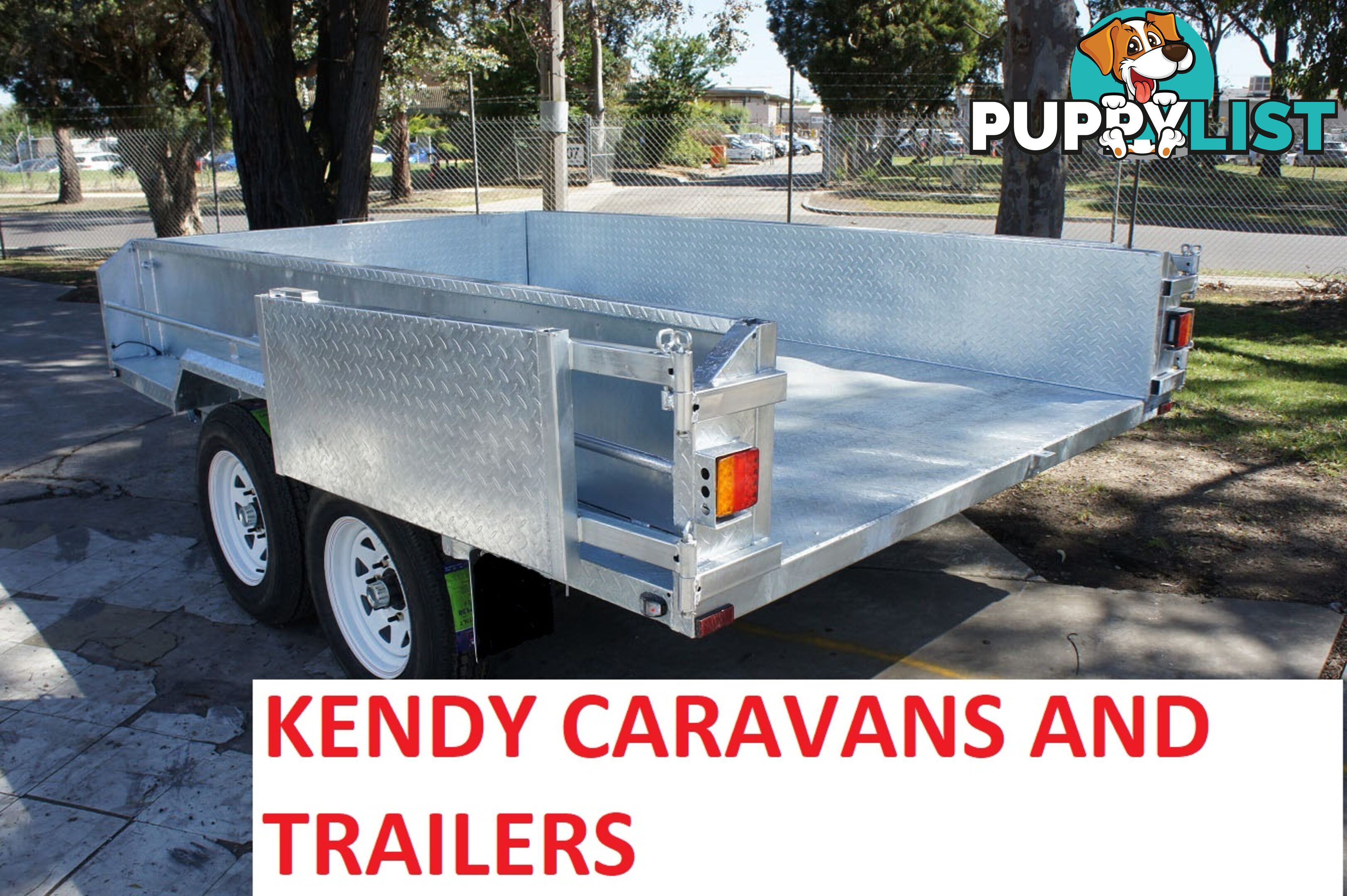 10x6 HEAVY DUTY HOT DIPPED GALVANISED TANDEM AXLE HYDRAULIC TIPPING BOX TRAILER 3500kg GVM