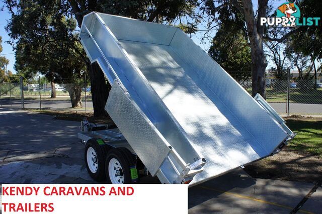 10x6 HEAVY DUTY HOT DIPPED GALVANISED TANDEM AXLE HYDRAULIC TIPPING BOX TRAILER 3500kg GVM