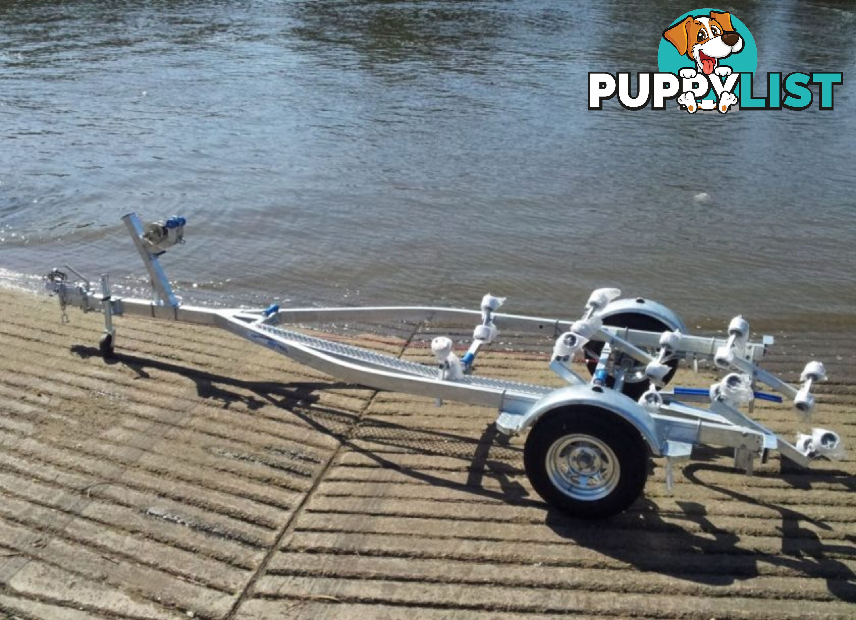 GAL BOAT TRAILER TO SUIT UP TO A 5.8 mt FIBERGLASS HULL TARE 320 kg ATM 1598 kg BRAKED 