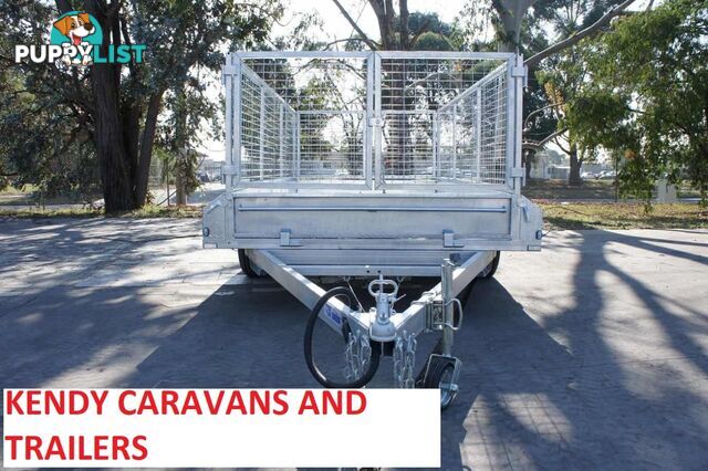 12 x 6 tandem axle (braked 3200kg) hot dipped galvanised H/duty box trailer with 900 mm cage