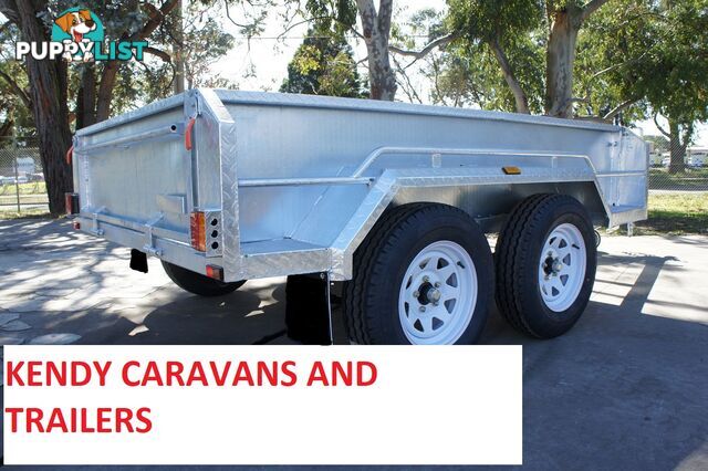 8x5 HEAVY DUTY HOT DIPPED GALVANISED TANDEM AXLE 450mm HIGH SIDED BOX TRIALER 