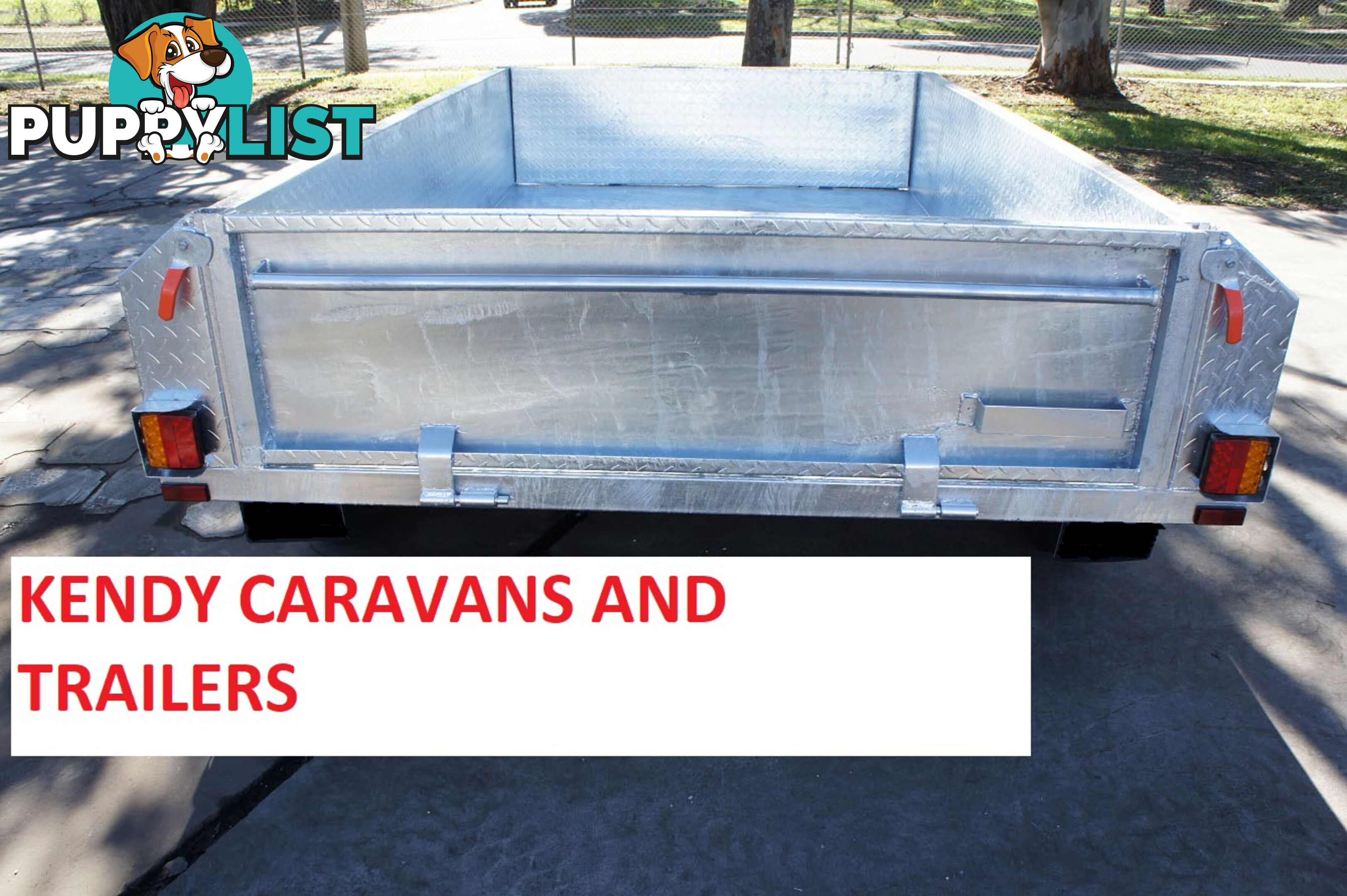 8x5 HEAVY DUTY HOT DIPPED GALVANISED TANDEM AXLE 450mm HIGH SIDED BOX TRIALER 