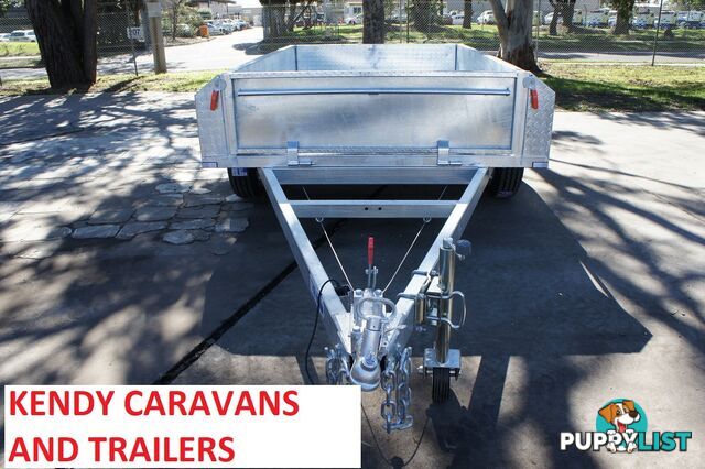 8x5 HEAVY DUTY HOT DIPPED GALVANISED TANDEM AXLE 450mm HIGH SIDED BOX TRIALER 