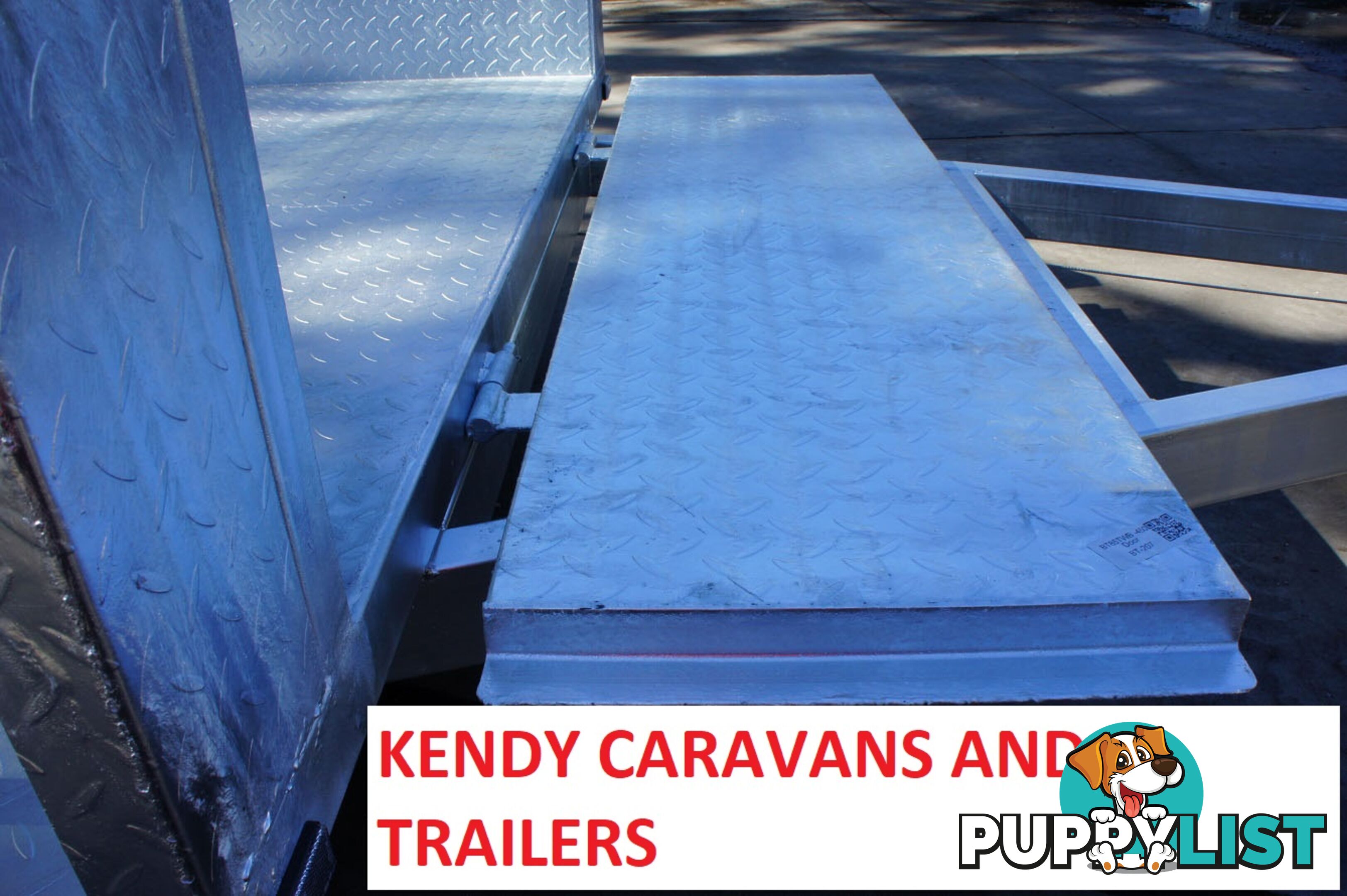 8x5 HEAVY DUTY HOT DIPPED GALVANISED TANDEM AXLE 450mm HIGH SIDED BOX TRIALER 