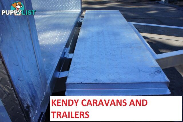 8x5 HEAVY DUTY HOT DIPPED GALVANISED TANDEM AXLE 450mm HIGH SIDED BOX TRIALER 