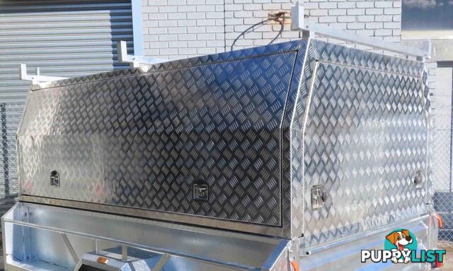 8x5 CHECKER PLATE TRAILER CANOPY TOP 