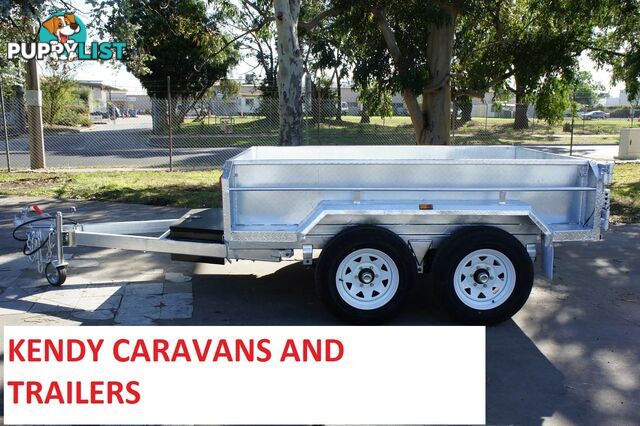 NEW 8 x 5 Heavy Duty Tradie Hydraulic Trailer | Tandem Axle Braked TIPPER