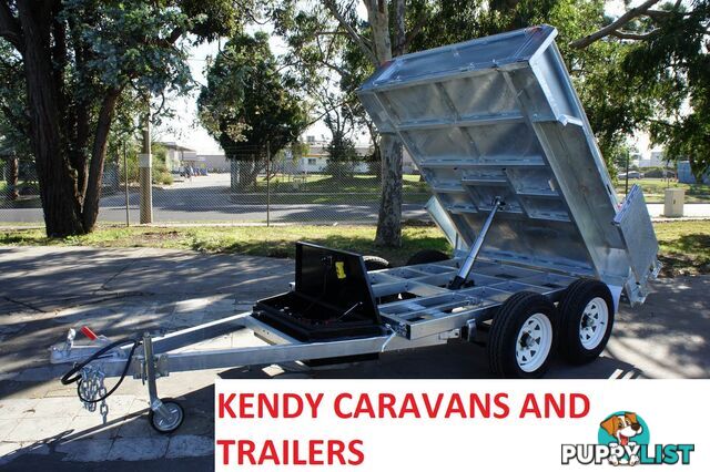 NEW 8 x 5 Heavy Duty Tradie Hydraulic Trailer | Tandem Axle Braked TIPPER