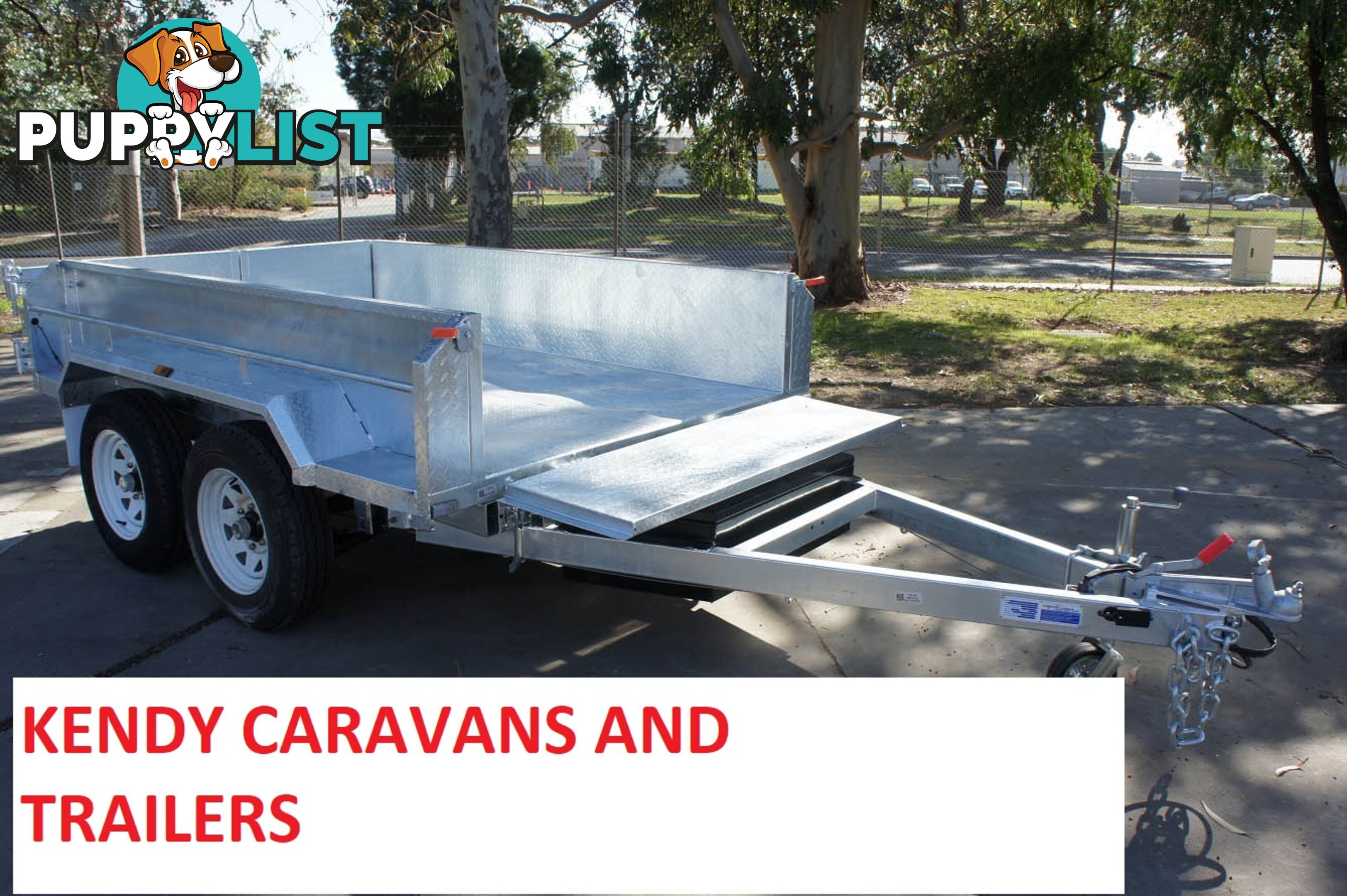 NEW 8 x 5 Heavy Duty Tradie Hydraulic Trailer | Tandem Axle Braked TIPPER