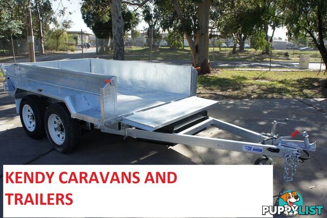 NEW 8 x 5 Heavy Duty Tradie Hydraulic Trailer | Tandem Axle Braked TIPPER