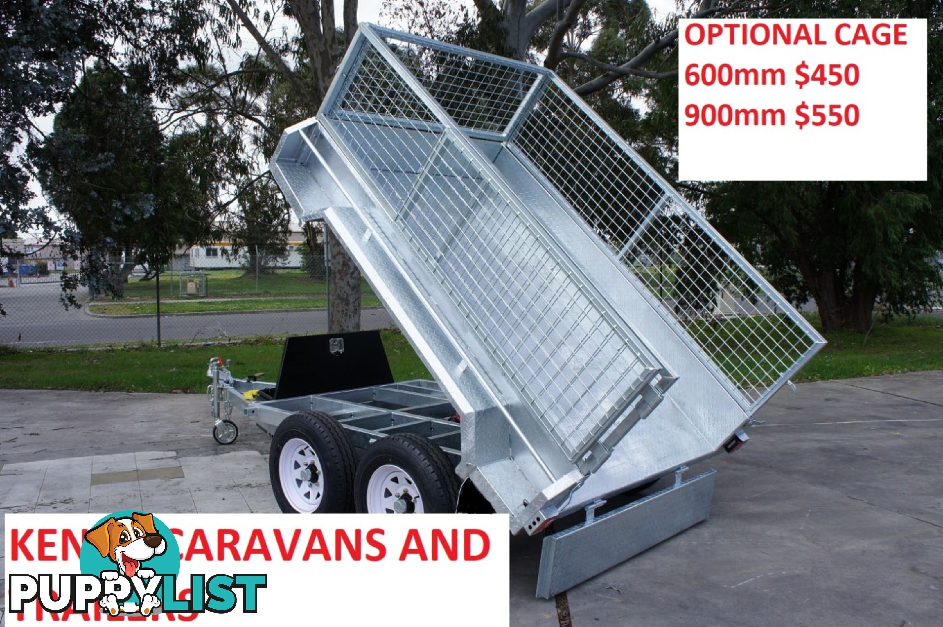 NEW 8 x 5 Heavy Duty Tradie Hydraulic Trailer | Tandem Axle Braked TIPPER