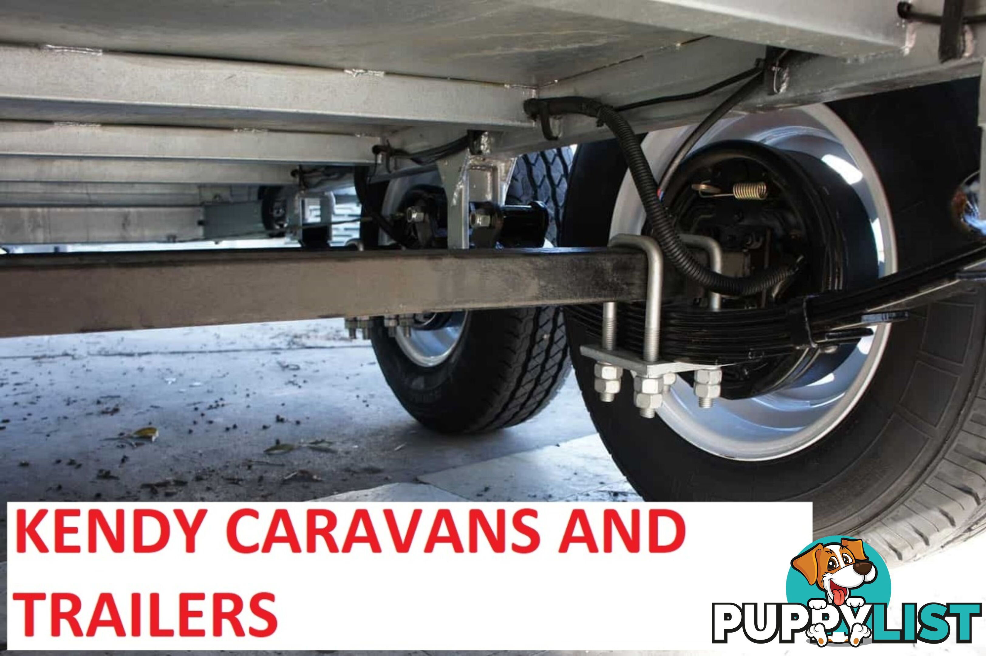 9 x 5 tandem axle (braked 3200kg) hot dipped galvanised H/duty box trailer with 600 mm cage  Feature