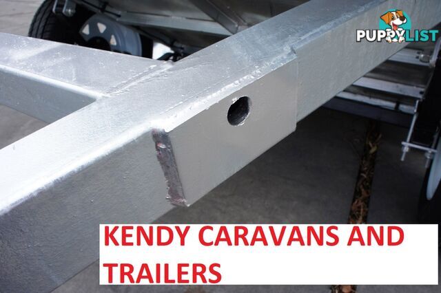 6x4 HEAVY DUTY HOT DIPPED GALVANISED SINGLE AXLE BOX TRAILER WITH 600mm CAGE 