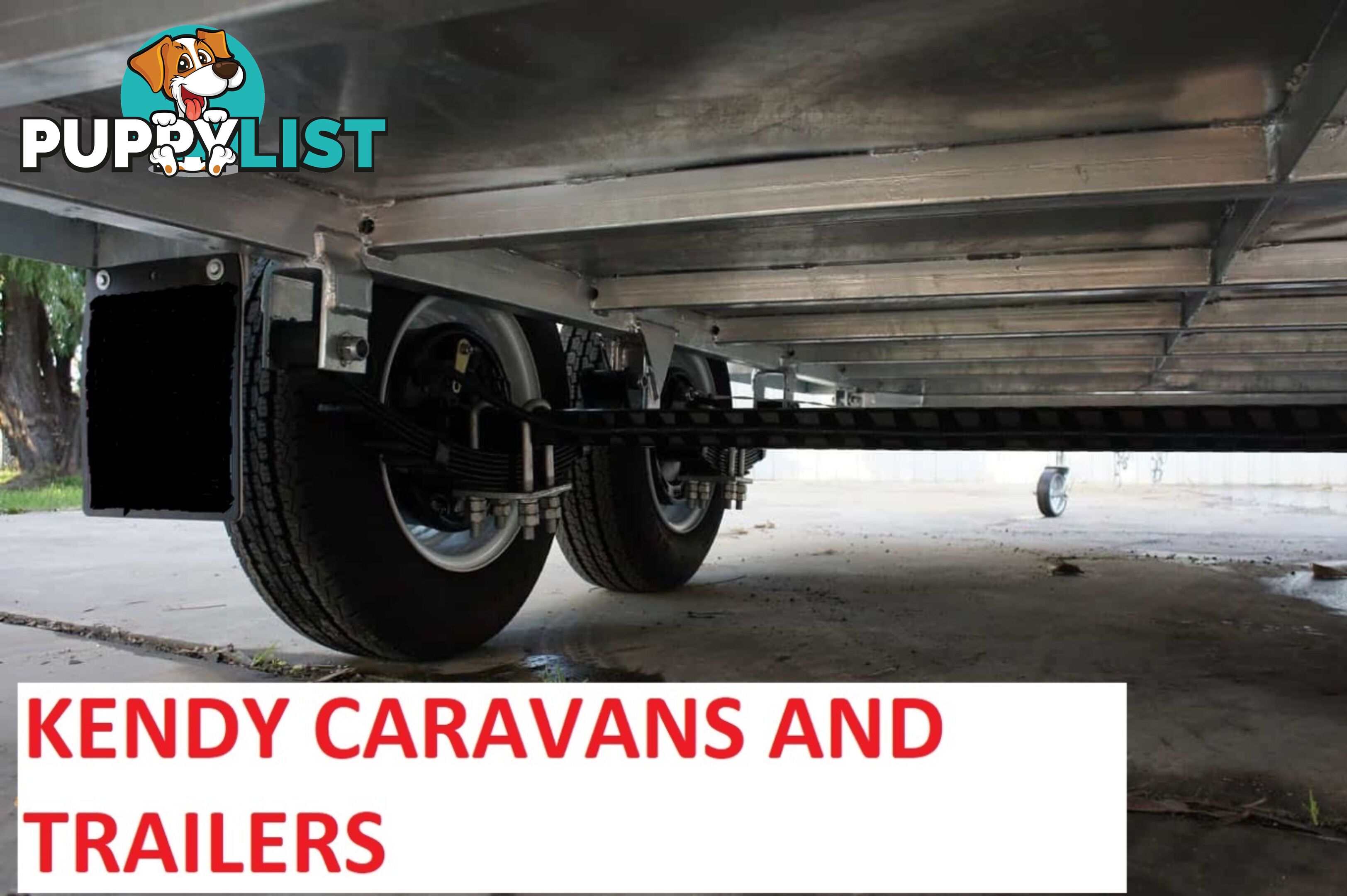 8 x 5 tandem axle (braked 3200kg) hot dipped galvanised H/duty box trailer high sided (cage not incl