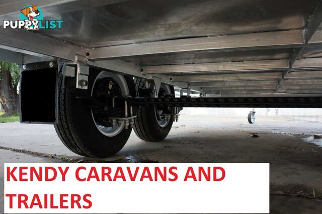 8 x 5 tandem axle (braked 3200kg) hot dipped galvanised H/duty box trailer high sided (cage not incl