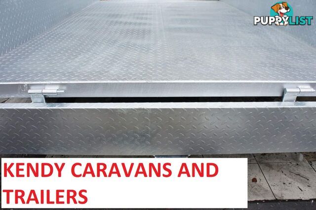 10 x 6 tandem axle (braked 3200kg) hot dipped galvanised H/duty box trailer with 900 mm cage