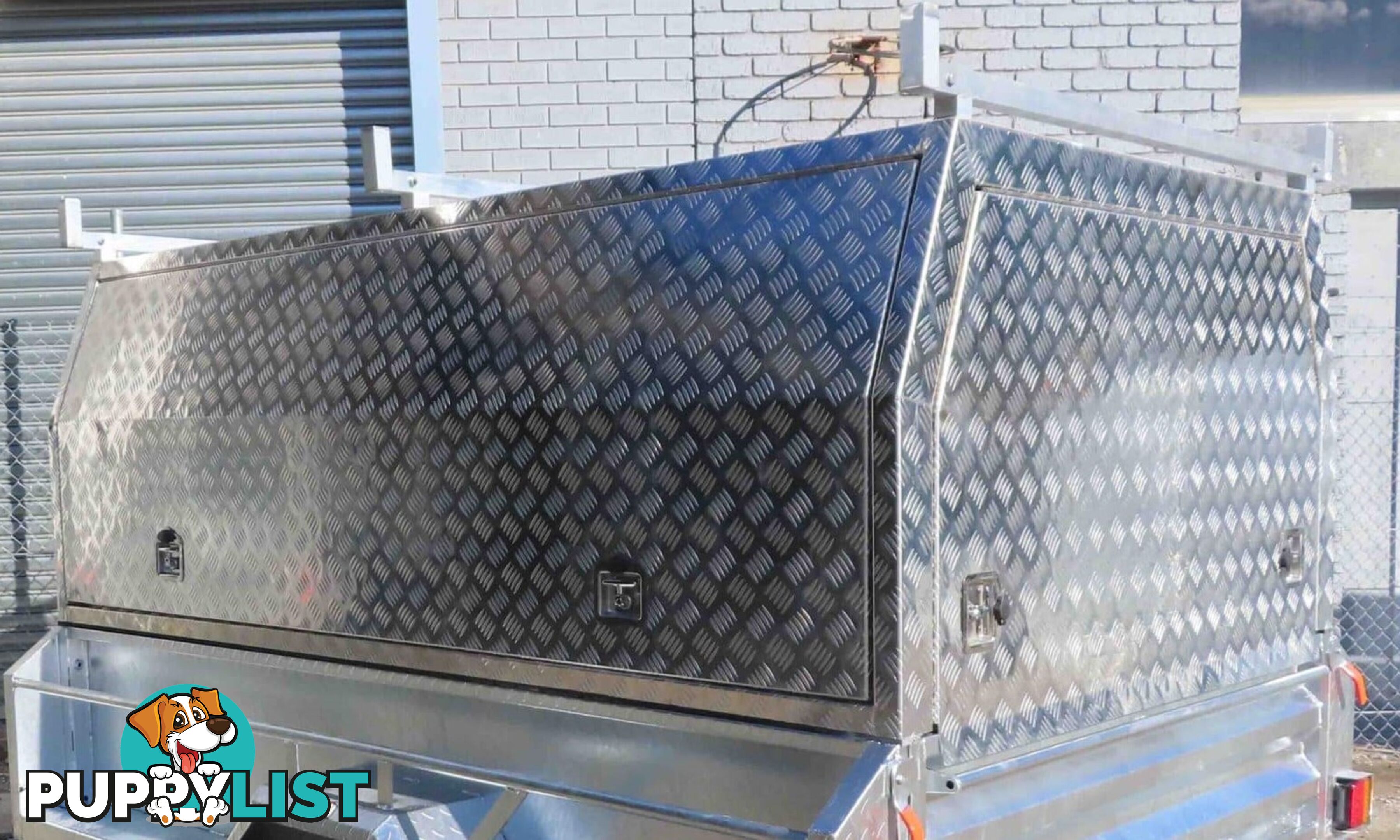 7x5 CHECKER PLATE TRAILER CANOPY TOP 