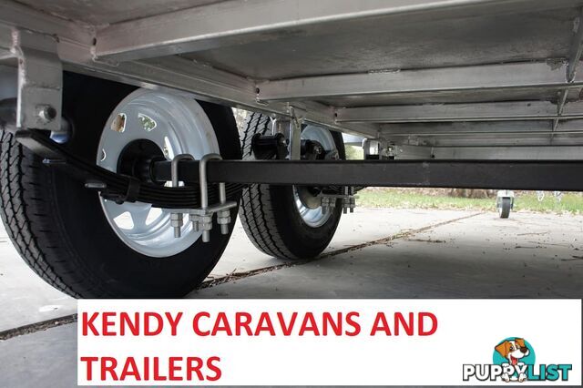 New Heavy Duty 8 x 5 Tandem Axle Braked with Cage galvanised box trailer 