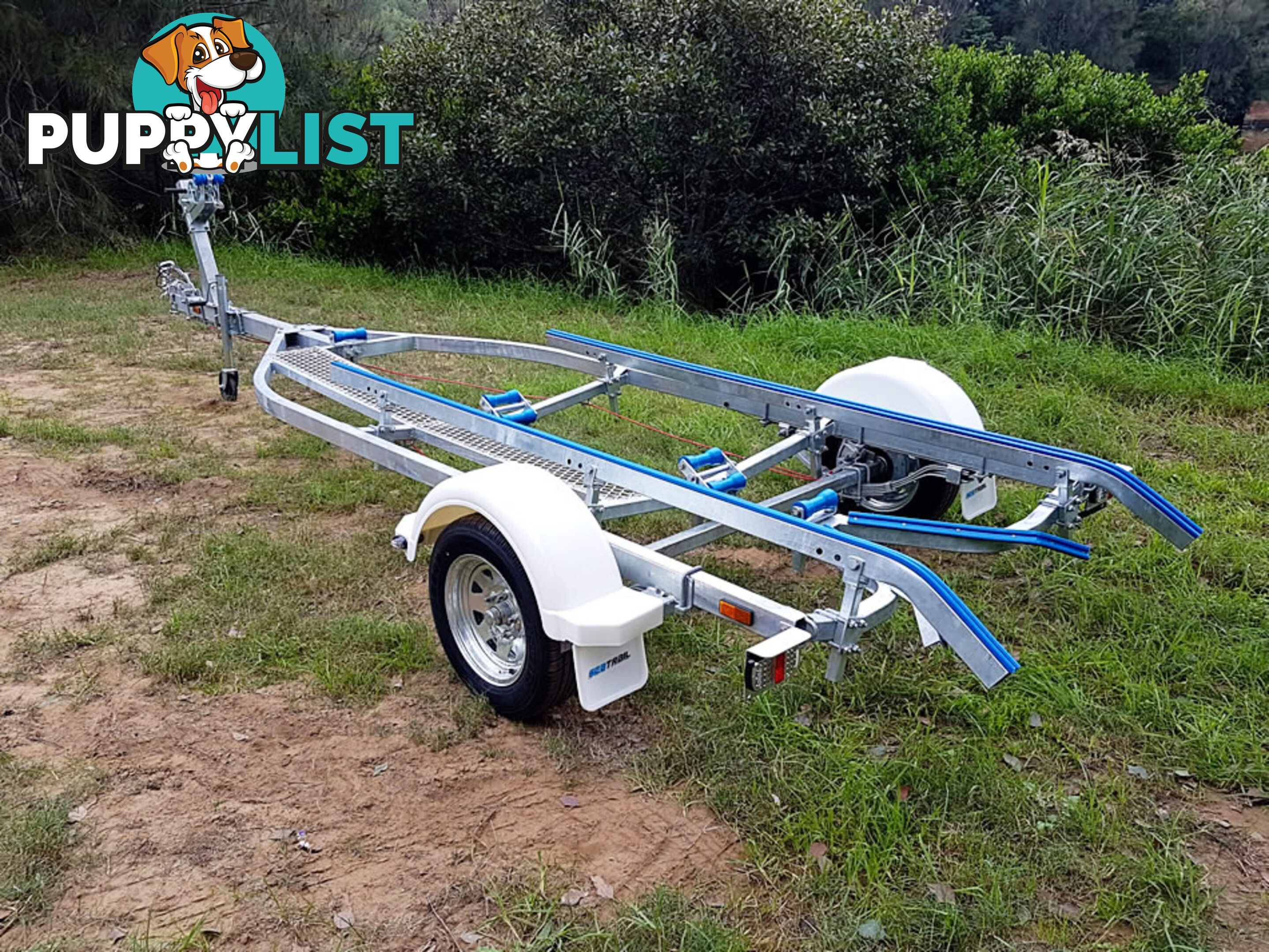 GAL BOAT TRAILER TO SUIT UP TO A 5.35 mt ALUMINIUM HULL TARE 280 kg ATM 1190 kg BRAKED 