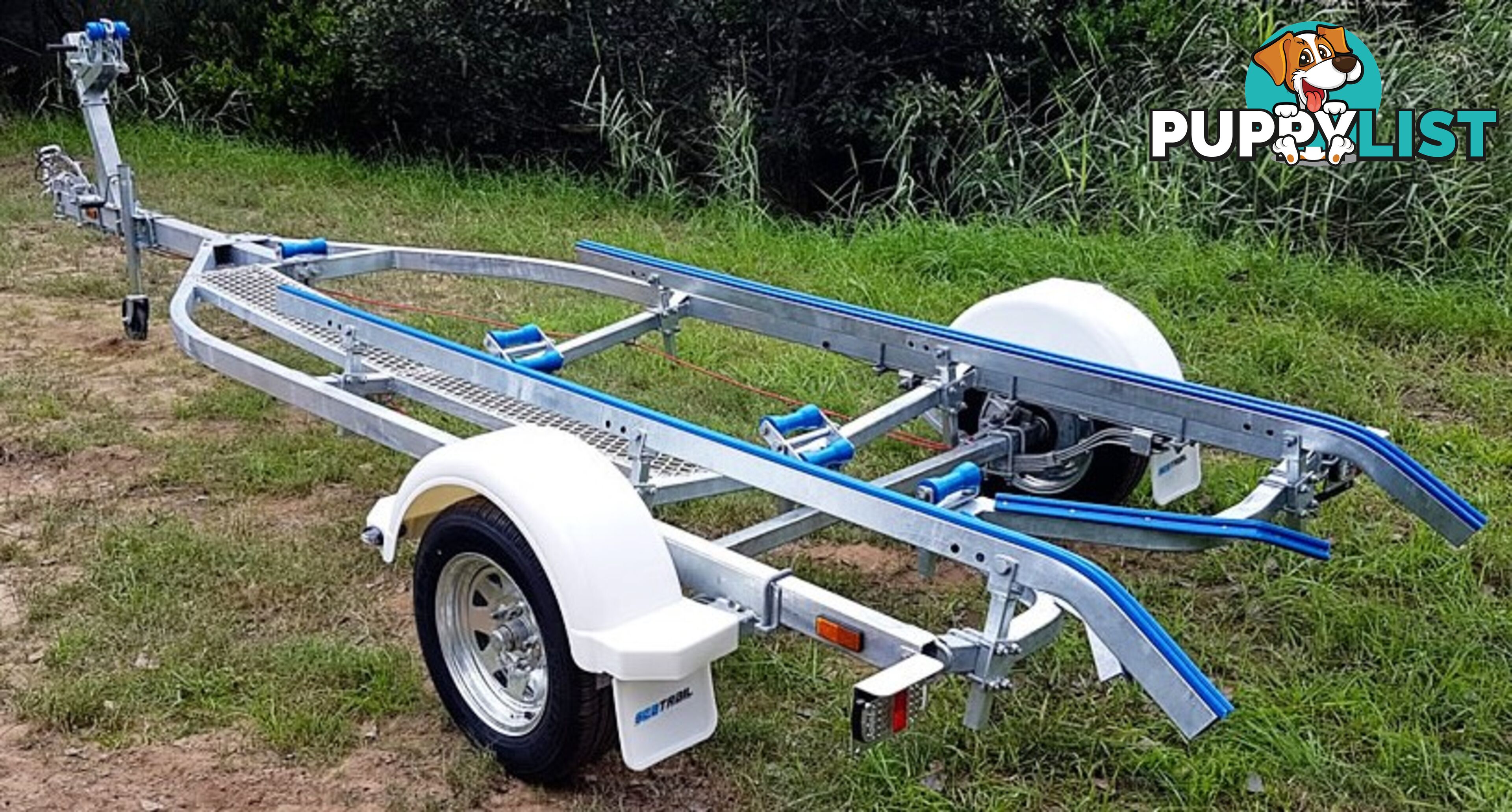 GAL BOAT TRAILER TO SUIT UP TO A 5.35 mt ALUMINIUM HULL TARE 280 kg ATM 1190 kg BRAKED 