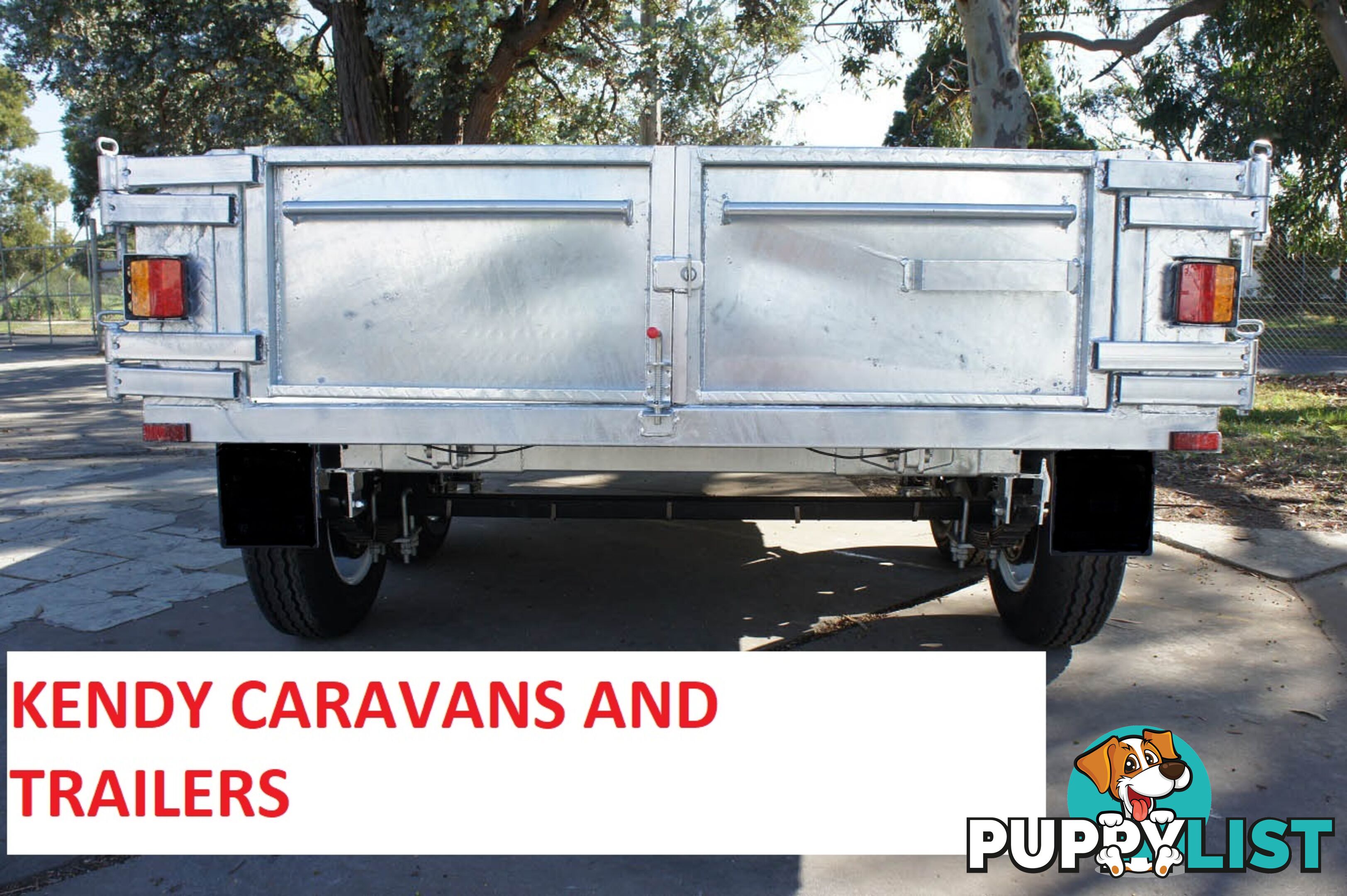 9x5 HEAVY DUTY HOT DIPPED GALVANISED TANDEM AXLE HYDRAULIC TIPPING 450mm HIGH SIDED BOX TRAILER 3200