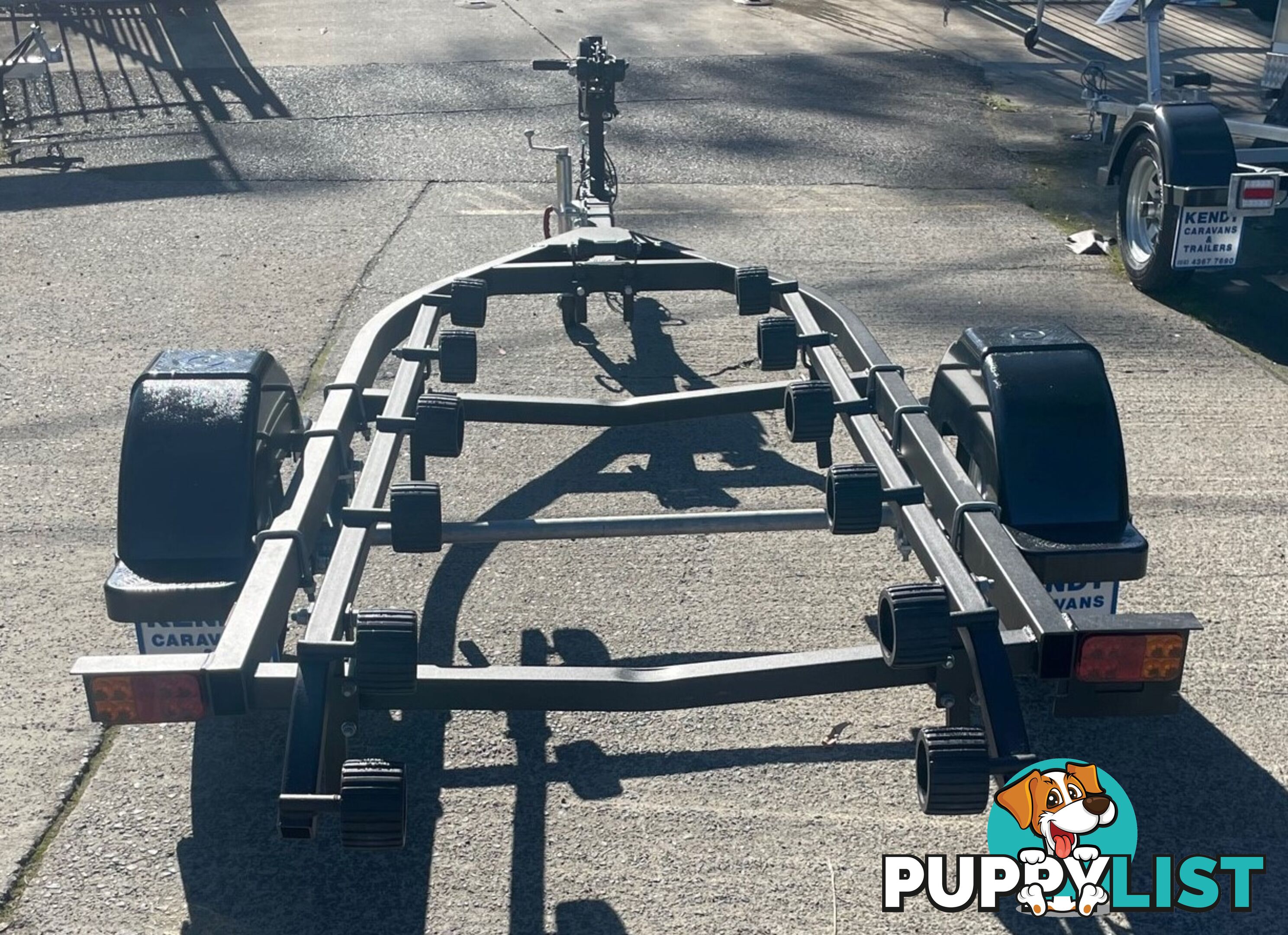 JET SKI TRAILER ALUMINIUM CHASSIS (BLACK POWDER COATED) SUITS 2/3 SEATER JET SKI/PWC