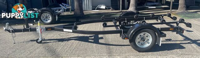 JET SKI TRAILER ALUMINIUM CHASSIS (BLACK POWDER COATED) SUITS 2/3 SEATER JET SKI/PWC